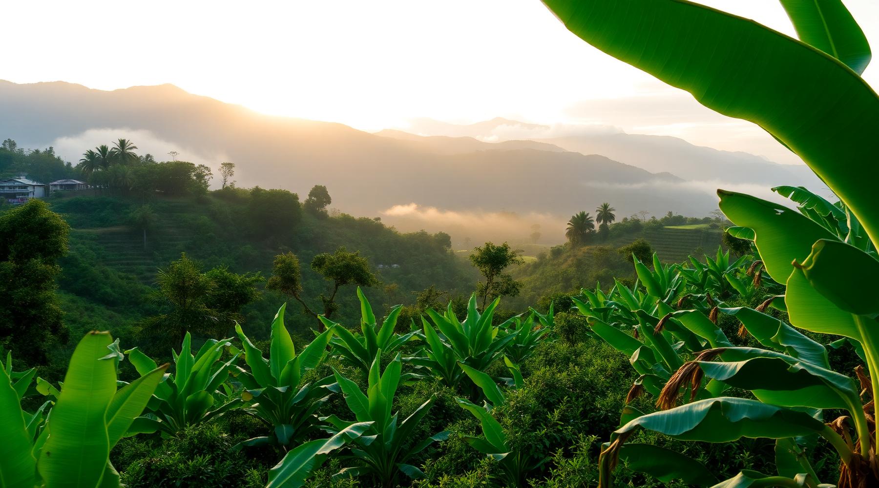 Plantación de plátano en Ecuador